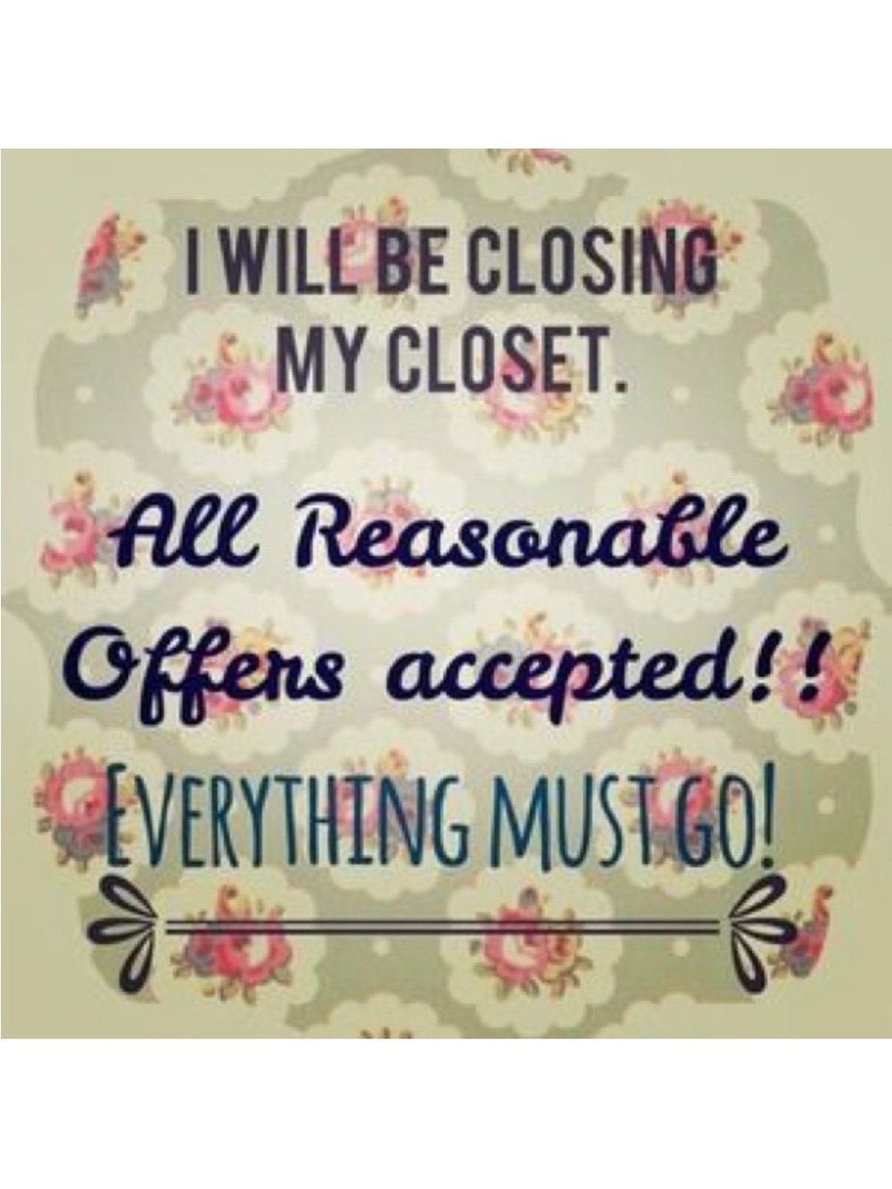 ‼️5/30/26 CLOSET CLOSING‼️